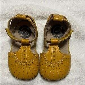Livie & Luca Mustard Baby Walker Shoes